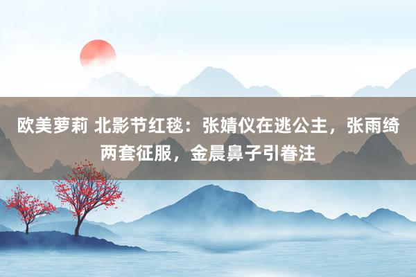欧美萝莉 北影节红毯：张婧仪在逃公主，张雨绮两套征服，金晨鼻