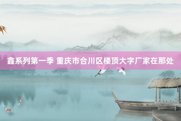 鑫系列第一季 重庆市合川区楼顶大字厂家在那处